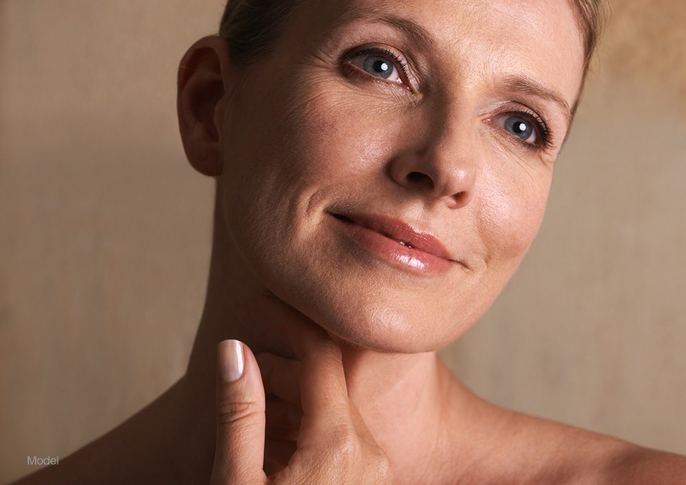 up close of a womans face